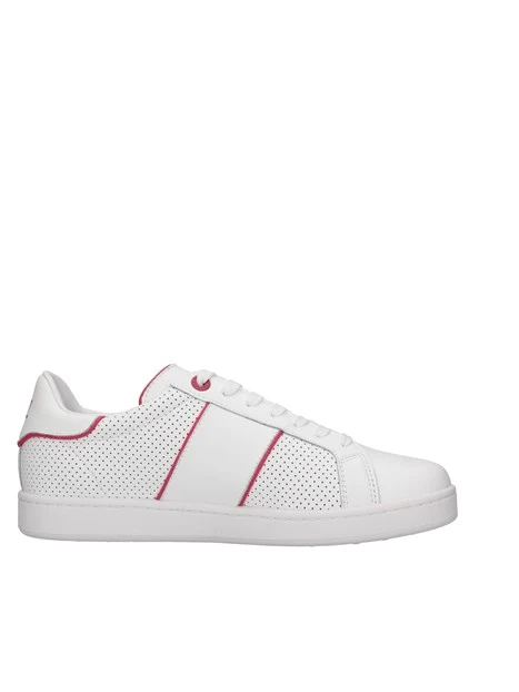 SNEAKERS BASSE ACTION CON INSERTI ROSA UOMO BIANCO