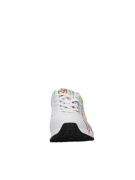 SNEAKERS PLATFORM SPREAD THE LOVE CON CUORICINI MULTICOLORE DONNA BIANCO