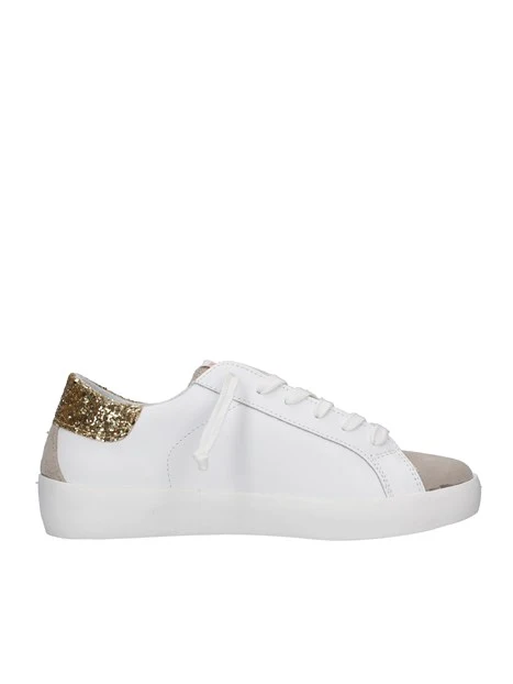 SNEAKERS BASSE LUNA GLITTER PLATINO DONNA BIANCO