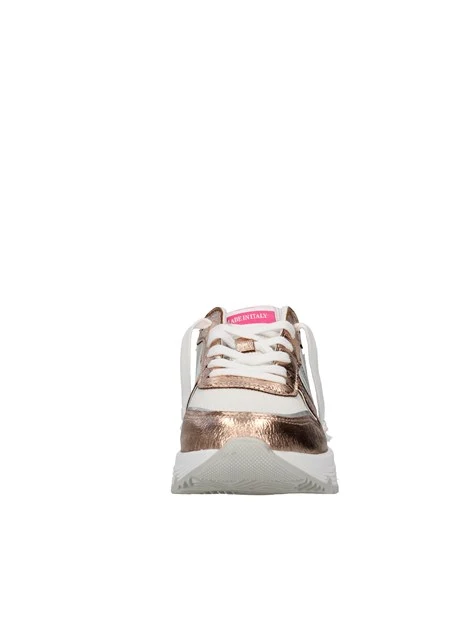 SNEAKERS PLATFORM LUNA LAMINATE ORO DONNA BIANCO