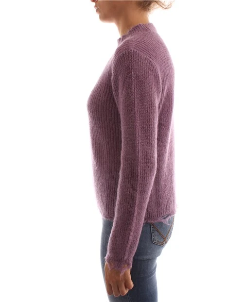 MAGLIA GIROCOLLO IN MOHAIR DONNA FUCSIA