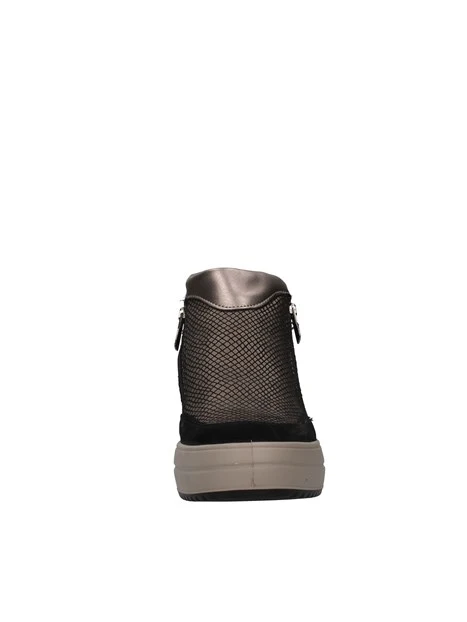 SNEAKERS SLIP ON CON ZEPPA STAMPA VIPERA DONNA BRONZO