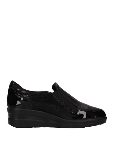 SNEAKERS SLIP ON CON LETTERA DONNA NERO