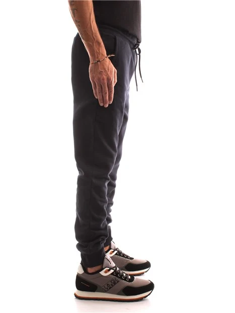 PANTALONI JOGGERS MISTO COTONE UOMO BLU