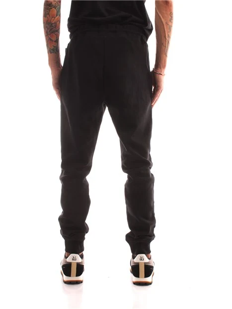 PANTALONI JOGGERS IN MISTO COTONE UOMO NERO