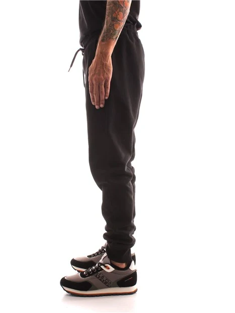 PANTALONI JOGGERS IN MISTO COTONE UOMO NERO