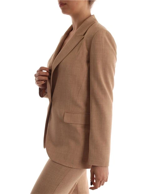 GIACCA BLAZER IN TELA DONNA BEIGE