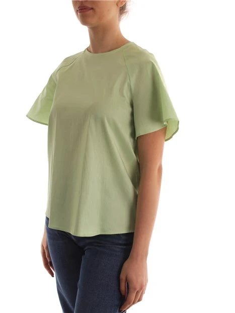 BLUSA CON CHIUSURA A GOCCIA DONNA VERDE