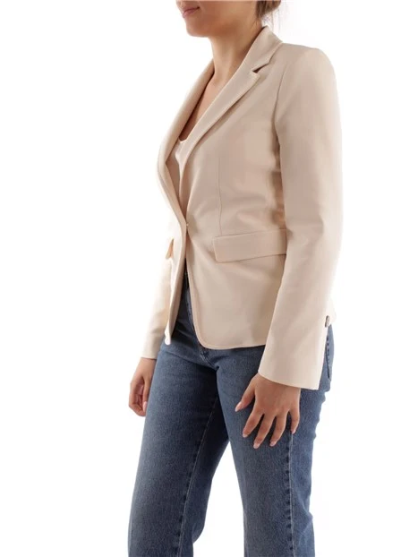 GIACCA BLAZER IN MISTO COTONE DONNA BIANCO