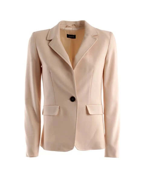 GIACCA BLAZER IN MISTO COTONE DONNA BIANCO