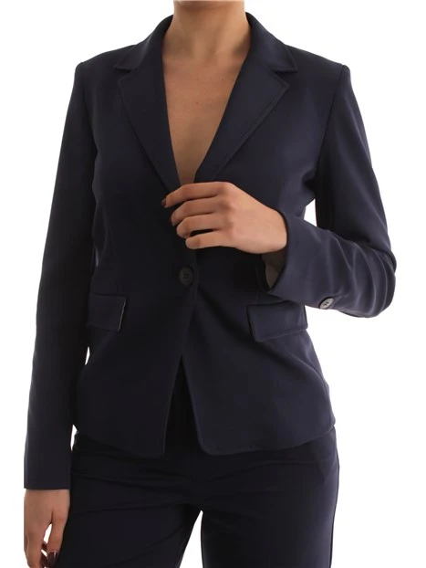 GIACCA BLAZER IN MISTO COTONE DONNA BLU