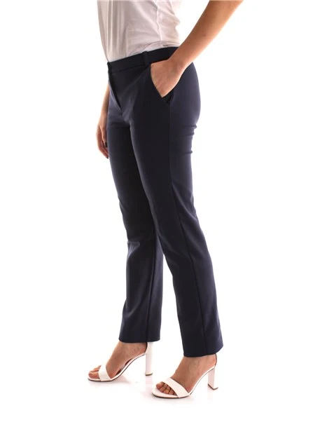 PANTALONI CHINO IN MISTO COTONE DONNA BLU