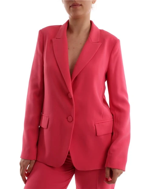 GIACCA BLAZER A LINEA DRITTA DONNA ROSA