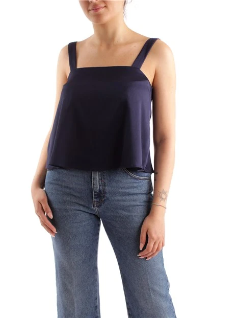 TOP IN CREPONNE DONNA BLU