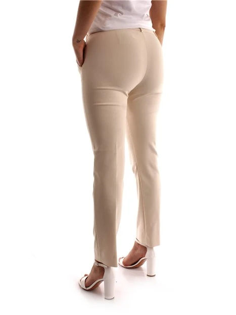 PANTALONI CHINO IN MISTO COTONE DONNA BIANCO