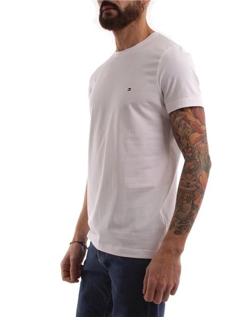 T-SHIRT MANICA CORTA IN COTONE UOMO BIANCO