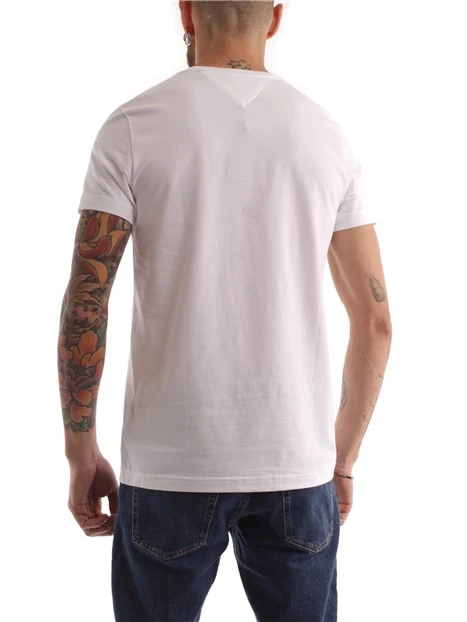 T-SHIRT MANICA CORTA IN COTONE UOMO BIANCO