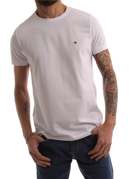 T-SHIRT MANICA CORTA IN COTONE UOMO BIANCO