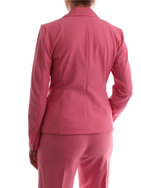 GIACCA BLAZER MONOPETTO IN MISTO VISCOSA DONNA ROSA