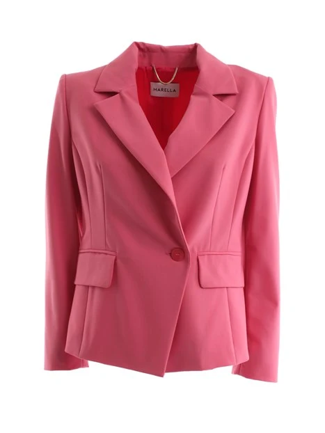 GIACCA BLAZER MONOPETTO IN MISTO VISCOSA DONNA ROSA