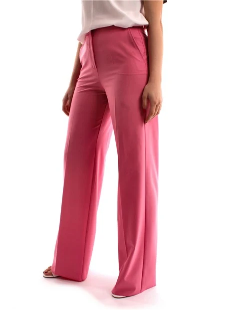 PANTALONI PALAZZO LINEA DRITTA DONNA ROSA