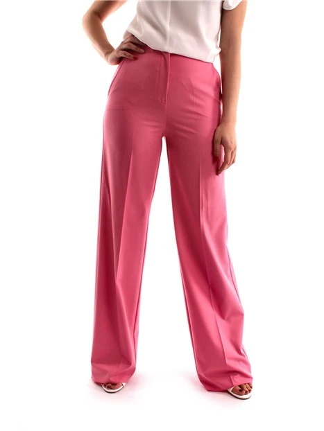 PANTALONI PALAZZO LINEA DRITTA DONNA ROSA