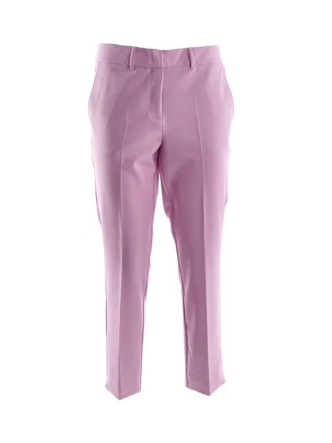 PANTALONI CHINO IN MISTO VISCOSA DONNA LILLA