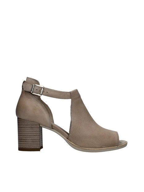 SANDALI TACCO ALTO SPUNTATI DONNA BEIGE