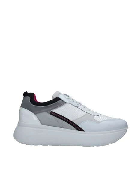 SNEAKERS PLATFORM CON INSERTO IN GOMMA DONNA BIANCO