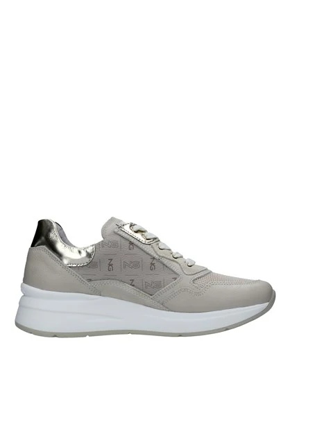 SNEAKERS CON ZIP LATERALE DONNA BEIGE