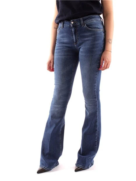 JEANS A ZAMPA FLARE DONNA BLU SCURO