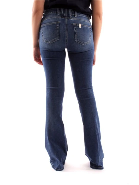 JEANS A ZAMPA FLARE DONNA BLU SCURO