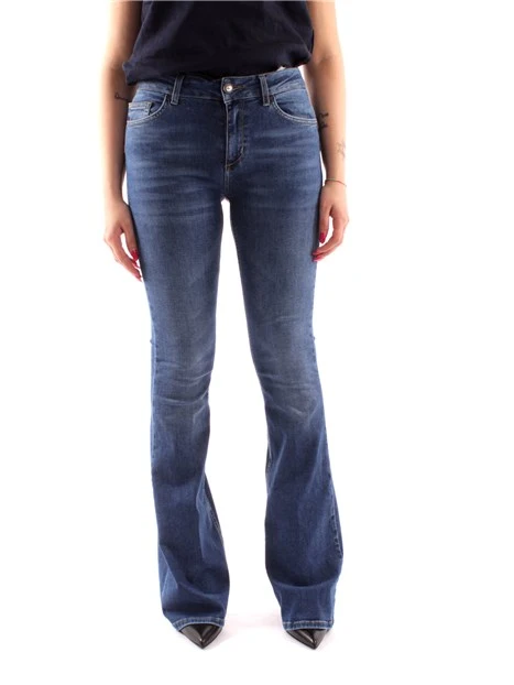 JEANS A ZAMPA FLARE DONNA BLU SCURO