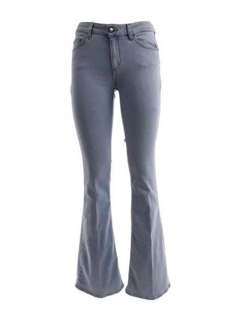 JEANS A ZAMPA FLARE DONNA BLU CHIARO