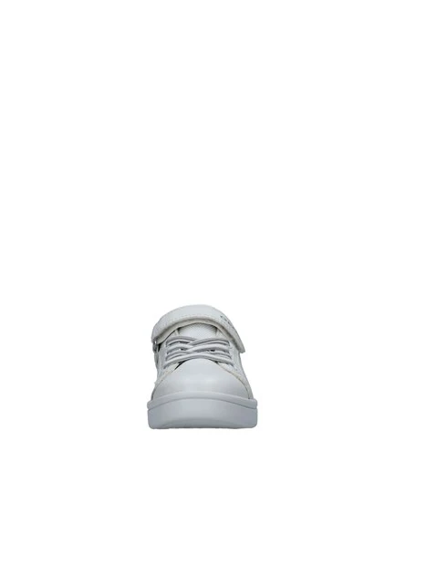 SNEAKERS BASSE DJROCK TRAFORATE BAMBINO BIANCO