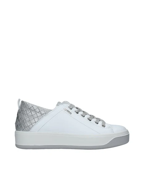 SNEAKERS PLATFORM CON INSERTO INTRECCIATO DONNA BIANCO