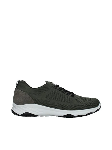 SNEAKERS BASSE IN TESSUTO CON LACCI UOMO VERDE