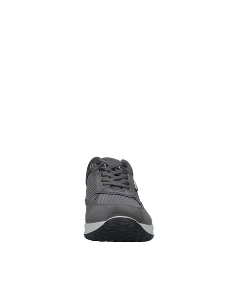 SNEAKERS BASSE CON INSERTO IN TESSUTO UOMO GRIGIO