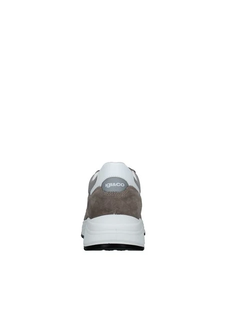 SNEAKERS PLATFORM LOGATE E TRAFORATE UOMO GRIGIO