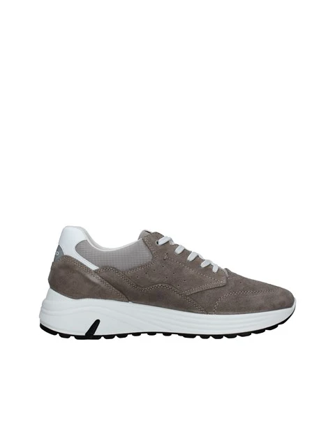 SNEAKERS PLATFORM LOGATE E TRAFORATE UOMO GRIGIO