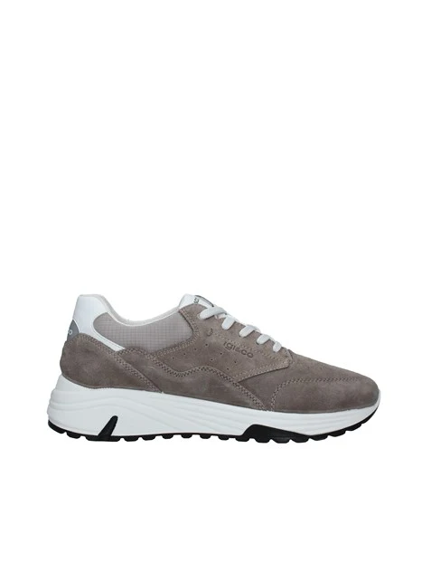 SNEAKERS PLATFORM LOGATE E TRAFORATE UOMO GRIGIO