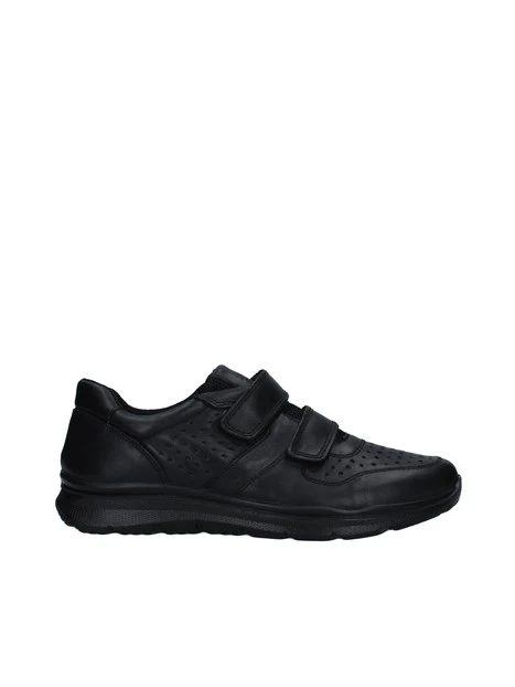 SNEAKERS BASSE CON STRAPPI UOMO NERO