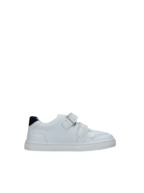 SNEAKERS BASSE CON STRAPPO LOGATO BAMBINO BIANCO