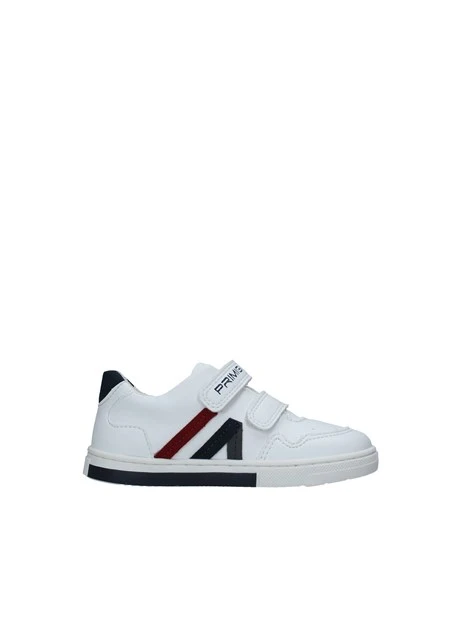 SNEAKERS BASSE CON STRAPPO LOGATO BAMBINO BIANCO