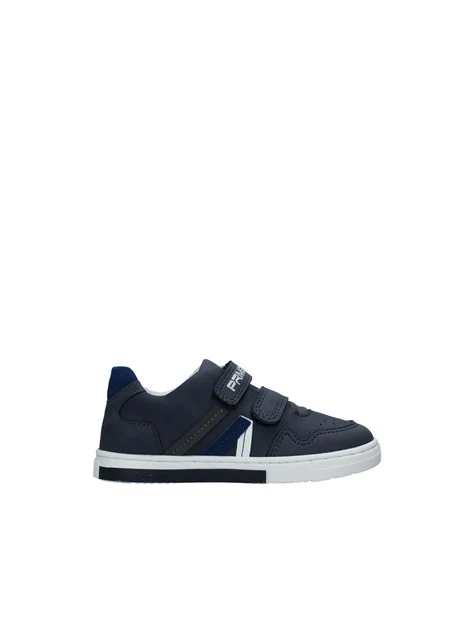 SNEAKERS BASSE CON STRAPPO LOGATO BAMBINO BLU