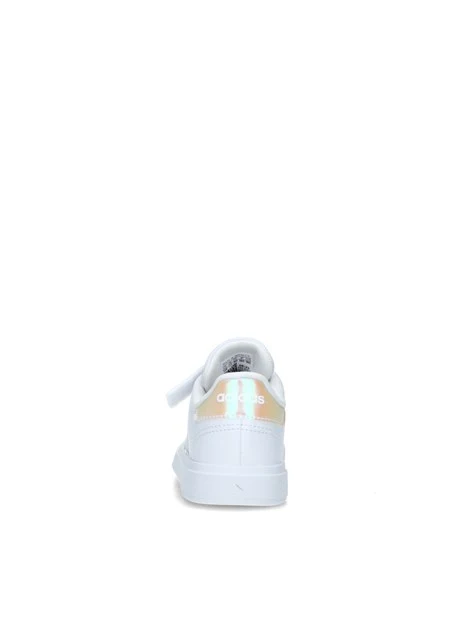 SNEAKERS BASSE GRAND COURT 2.0 CON BANDE CANGIANTI BAMBINA BIANCO