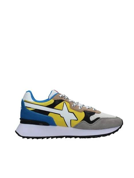 SNEAKERS PLATFORM MULTICOLORE CON LOGO YAK-M UOMO GIALLO