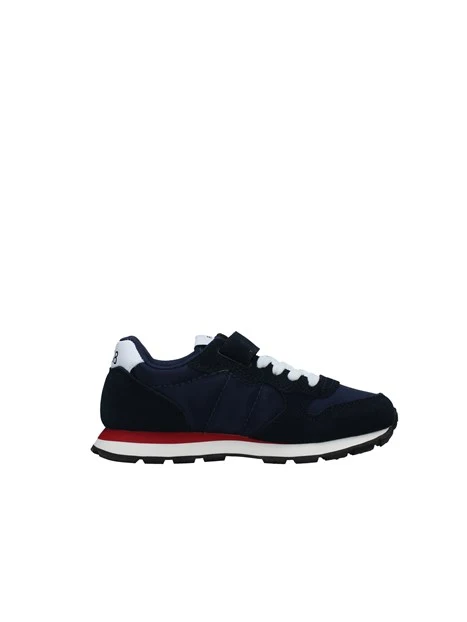 SNEAKERS BASSE CON STRAPPO TOM SOLID BAMBINO BLU