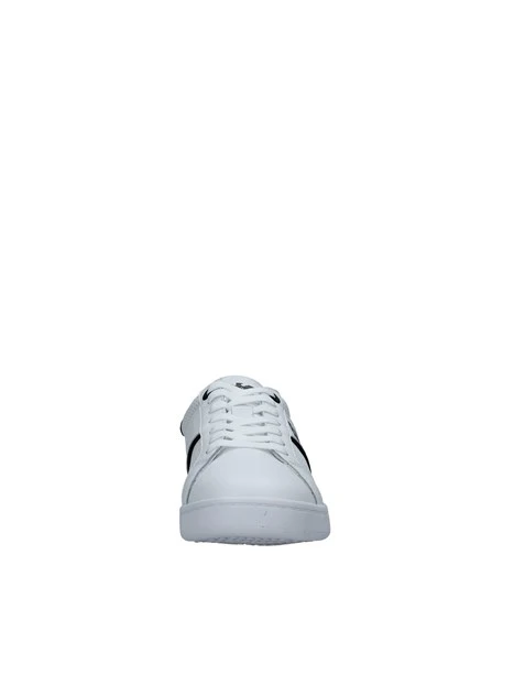 SNEAKERS BASSE TRAFORATE CON LOGO UOMO BIANCO