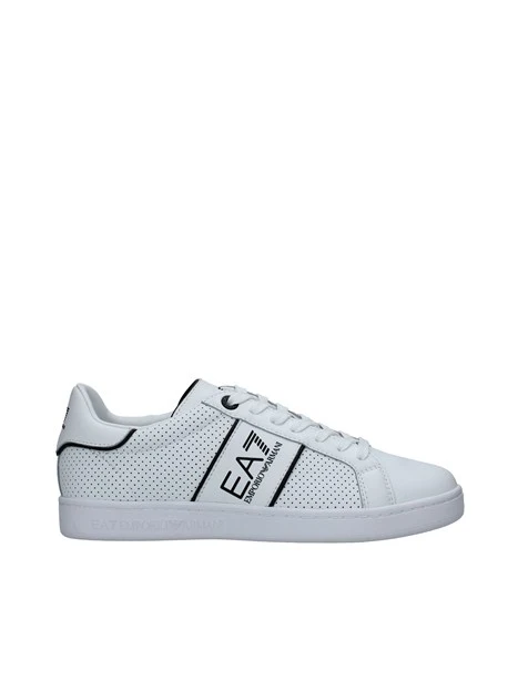 SNEAKERS BASSE TRAFORATE CON LOGO UOMO BIANCO